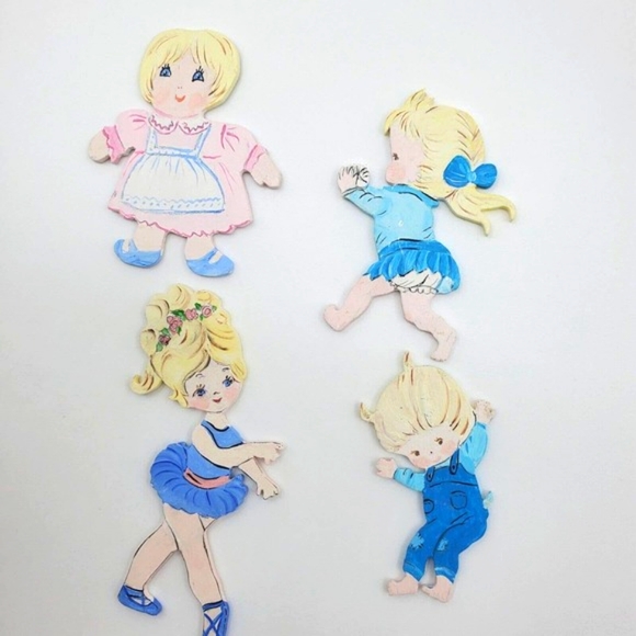 Handed Painted Craft Wooden Die Cutouts Baby, Nursery, Childhood - Picture 2 of 9